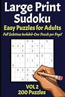Large Print Easy Sudoku: Large Print Easy Sudoku Puzzle Book for Adults and Seniors with 200 Easy Sudoku Puzzles B0DC3VHH1W Book Cover