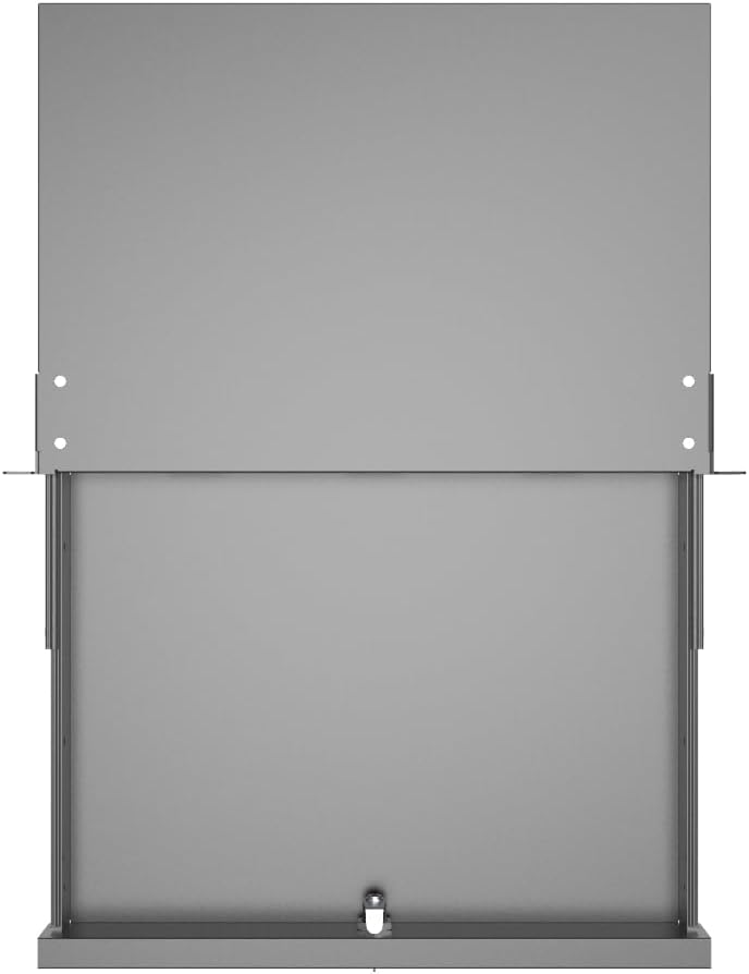 1U Server Cabinet Case 19 Inch Rack Mount Lockable Drawer with Key, 12.6 Inch Depth (1U) - Image 3