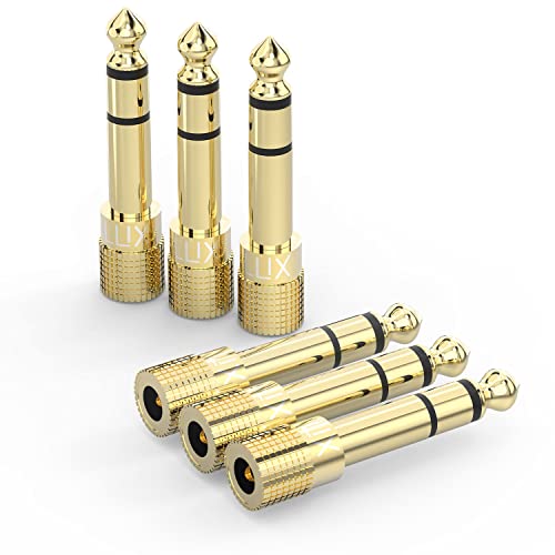 Cubilux adaptador audio 6.35mm a 3.5mm 6-pack miniatura 1