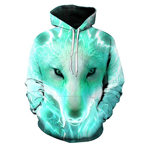 Sweatshirt wolf 3D confortable pour éviter le froid avec style