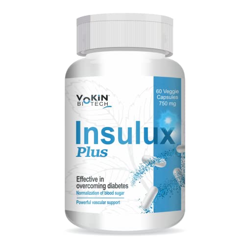 Vokin Biotech Herbal Insulux Plus For Endocrine Health & Diabetes Control Berberine 200 mg & Milk Thistle 200 mg (60 Capsules) Vokin Biotech Herbal Insulux Plus For Endocrine Health & Diabetes Control Berberine 200 mg & Milk Thistle 200 mg (60 Capsules)