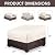 ALSTER Patio Chair Covers,Lounge Deep Seat Cover, Heavy Duty and Waterproof Outdoor Lawn Patio Furniture Covers (1 Pack - Large, Beige & Brown)