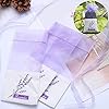 40 Stück Lavendelsäckchen Leer - Lila Kordelzug Beutel Aus Baumwollgaze