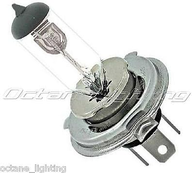 Octane Lighting 7" Motorcycle Semi Sealed Beam Headlight Headlamp Halogen H4 Clear Bulb 60/55W