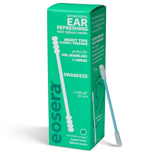 eosera Swabeeze Antimicrobial Cleaning Swabs for Earbuds...