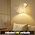 Frideko Rattan Rechargeable Battery Operated Wall Sconces Set of Two with Remote, 3 Colors Dimmable Wireless Wall Light, 5200mAh Indoor Wall Lamp with 4 Timer, Boho Sconces Wall Lighting for Bedroom