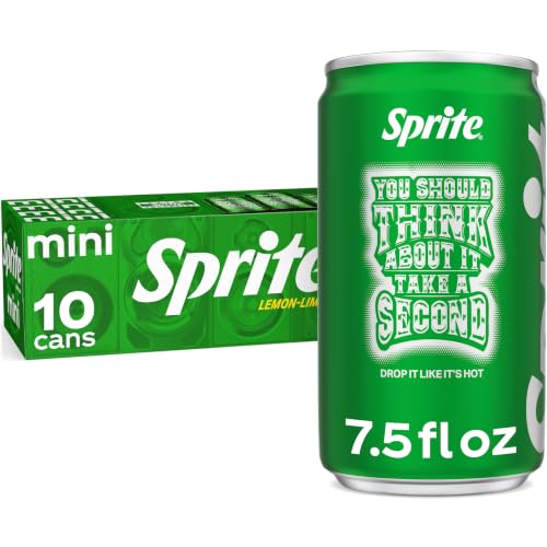 Image of Sprite Lemon-Lime Caffeine Free Soda Soft Drink Fridge Pack Mini Cans, 7.5 fl oz, 10 Pack