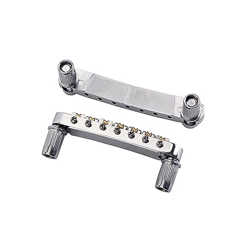 JEWEDECO 弦用属製ギターブリッジ 軽量可能なローラーサドル付き エレキギター用琴? モデル耐久性パーツ