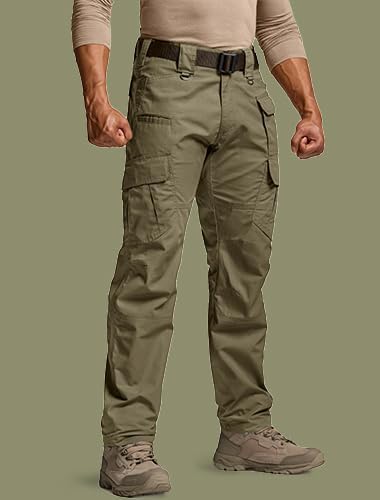 CQR Men's Tactical Pants, Water Resistant Ripstop Cargo Pants, Lightweight EDC Work Hiking Pants, Outdoor Apparel - Image 3