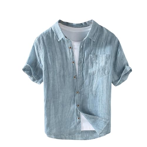 Chemise blanche homme coupe ajustée rétro en lin premium finitions soignées