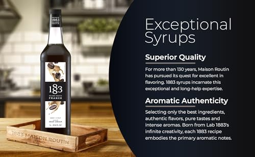 Image of 1883 Irish Cream Syrup for Drinks, 1 Liter Plastic Bottle