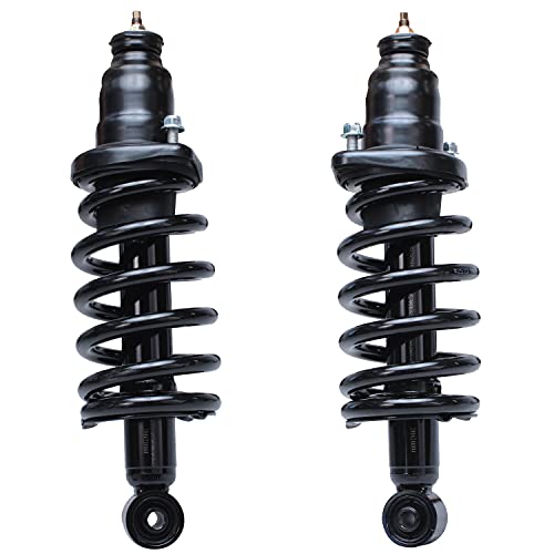 Image of Detroit Axle - Rear 2pc Struts for 2003-2011 Honda Element, 2 Struts w /Coil Spring Assembly 2004 2005 2006 2007 2008 2009 2010 Replacement Suspension