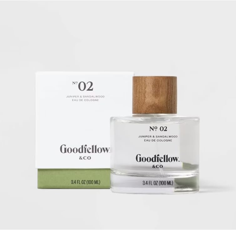 Goodfellow & Co No. 02 Juniper & Sandalwood Men's Cologne, (3.4 fl oz,)