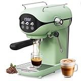 Nesskoko Espresso Machine with Steam Milk Frother Semi...