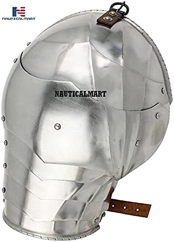 Nautical-Mart Medieval German Gothic Armor Pauldron Set Silver