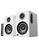 Oakcastle BK100 Casse Attive Amplificate Coppia | 60W 2.0 Casse PC Bluetooth 5.4 | Altoparlanti TV HDMI ARC | Altoparlante per Giradischi | Altoparlanti Stereo Hifi con Telecomando Incluso (Bianco)
