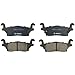 BOSCH BC1120 QuietCast Premium Ceramic Disc Brake Pad Set - Compatible with Select Hummer H3, H3T; REAR