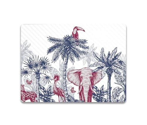 Image of MightySkins Carbon Fiber Skin Compatible with Microsoft Surface Laptop Go 3 (2023) Full Wrap Kit - Tropical Jungle | Protective, Durable Textured Carbon Fiber Finish | Easy to Apply | Made in The USA