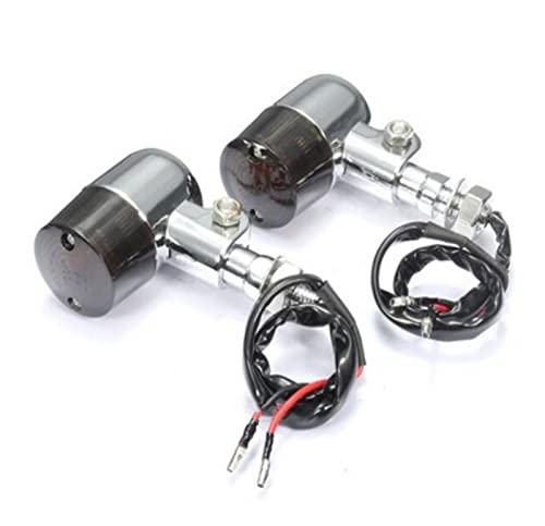 Clignotants de moto modifiés style rétro en aluminium 1 paire