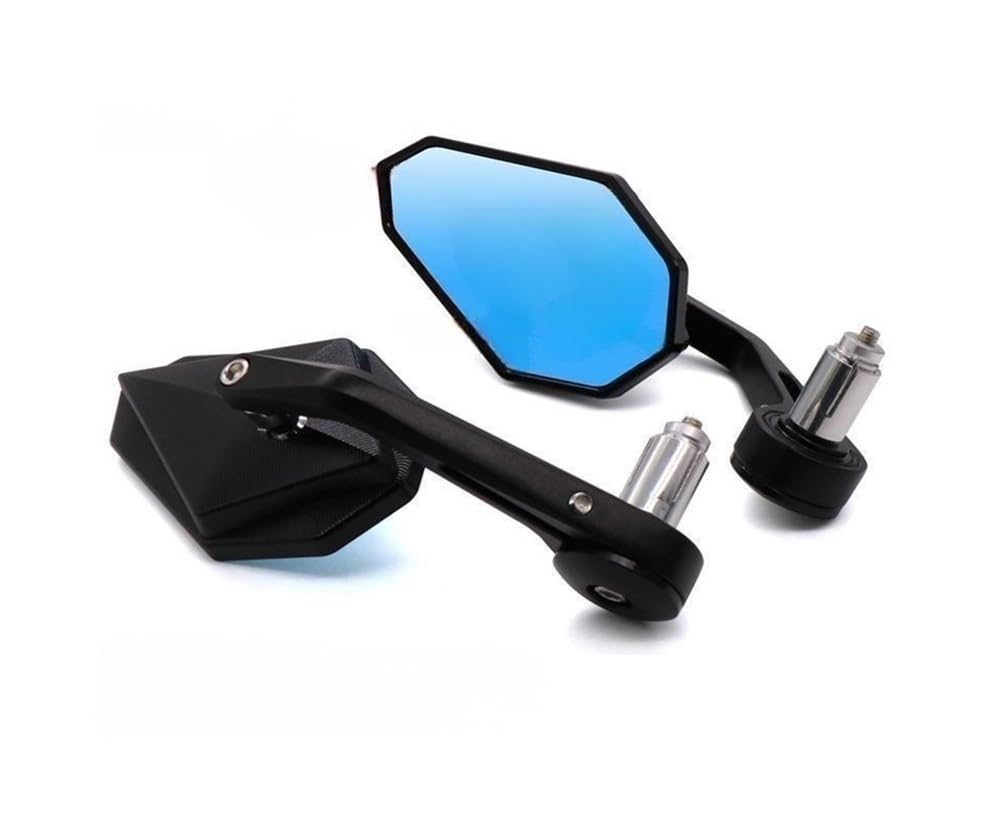 Espejo retrovisor para manillar de aluminio mecanizado para CB400F azul
