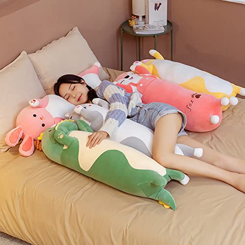 Handytoolinc Long Rabbit Soft Pillow Plush Stuffed Rabbit Throw Sleeping Pillow Rabbit Cotton Kitten Pillow Cuddly Stuffed Cute Plush Doll Toy Gift For Kids Girlfriend (29.5Inch/75Cm, Pink Rabbit) #TOP6