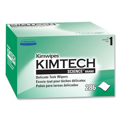 Kimtech Science™ Kimwipes® Delicate Task Wipes (34155), Pop-Up Box, White (286 Sheets/Box)