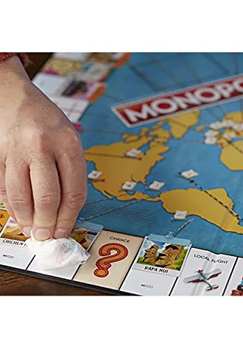 Monopoly Travel World Tour Board Game for Families and Kids Ages 8+, with Token Stampers and Dry-Erase Gameboard, Buy Travel Destinations – Image 7