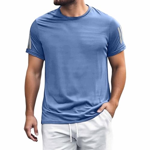 Rashguard-Shirts Für Jungen, Uv Shirt Herren Rashguard Kurzarm Fitness Tshirt Badeshirt Surfen Running Neoprenanzug Oberteil Schwimmshirt Schnelltrocknend Kompressionsshirt
