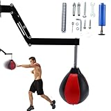 Saco De Boxeo,Saco Boxeo Adulto,Relleno Saco Boxeo,Saco de Boxeo Colgante,Regulable en Altura,Plegable,Rebote rápido,sensación de golpeo,con Bomba Inflable,para Entrenamiento en Gimnasio en casa