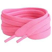 Pink 90cm /35.5\" Flat Shoelaces – Perfect Replacement for Kids Trainers, Sneakers, Sports Shoes, Athletic Footwear, & Boots, Rugby Boots, Football