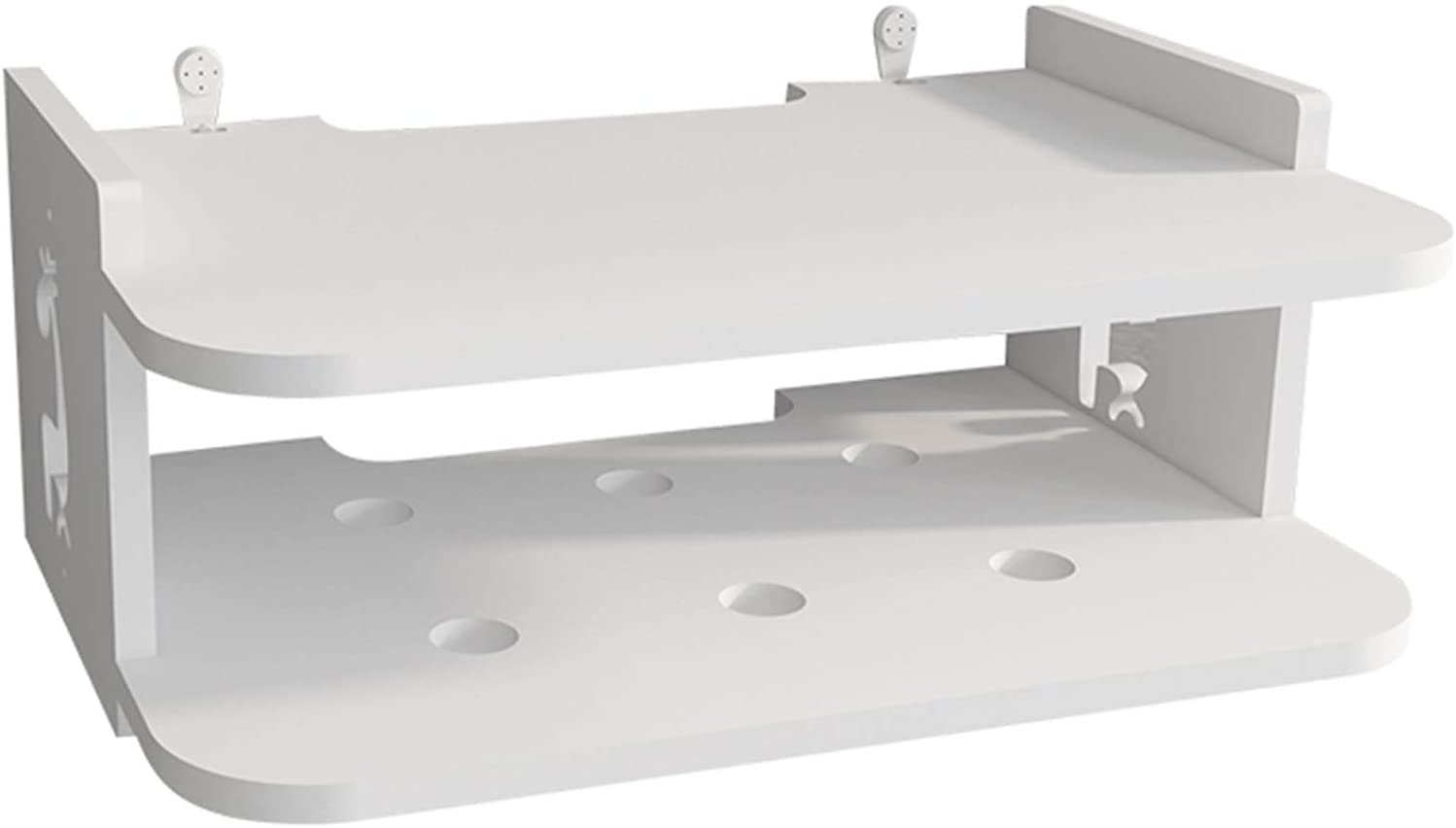 Étagère flottante pour composants de télévision et box dans le salon