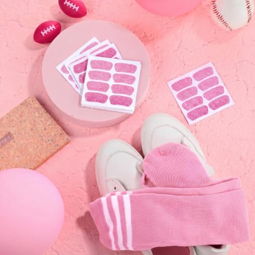 Image of Panitay 2 /12 /16 /24 Pairs Softball Soccer Socks Glitter Eye Black Stickers Team Spirit Accessories for Youth Women Sport Wear