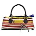Produktbild Primeware Wein-Clutch-Tasche (thermoisoliert) trendige Damen Tragetasche | fasst rote & weiße 750 ml Flaschen | trendige Mode | inkl. tragbarem Kellner-Korkenzieher Nautische Streifen