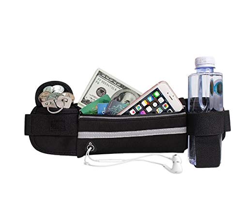 Pochete Esportiva Ciclismo Corrida Cintura Bolsa Impermeavel (PRETO)