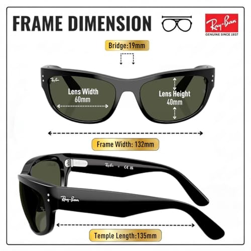 Image of Ray-Ban RB2289 MEGA BALORAMA Square Sunglasses with Official Eyewear Kit