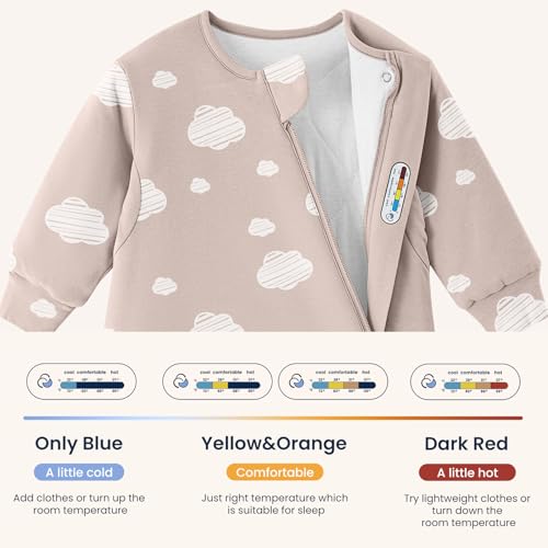 Image of Unisex Sleeping Bag for Babies and Toddlers 3.5 Tog Sleep Sack, Baby Sleep Sack, One piece with sleeves, Gifts for Baby