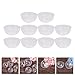 Beaupretty 90pcs Face Mask Mixing Bowls Semi-transparent Pvc Cosmetic Beauty Tool for Easy Application and -up