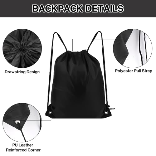 COIDEA Drawstring Backpack 6-Pack