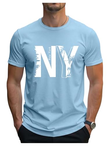 SOLY HUX Men's Summer Tops Letter Graphic Tees Crew Neck Short Sleeve Casual T Shirts