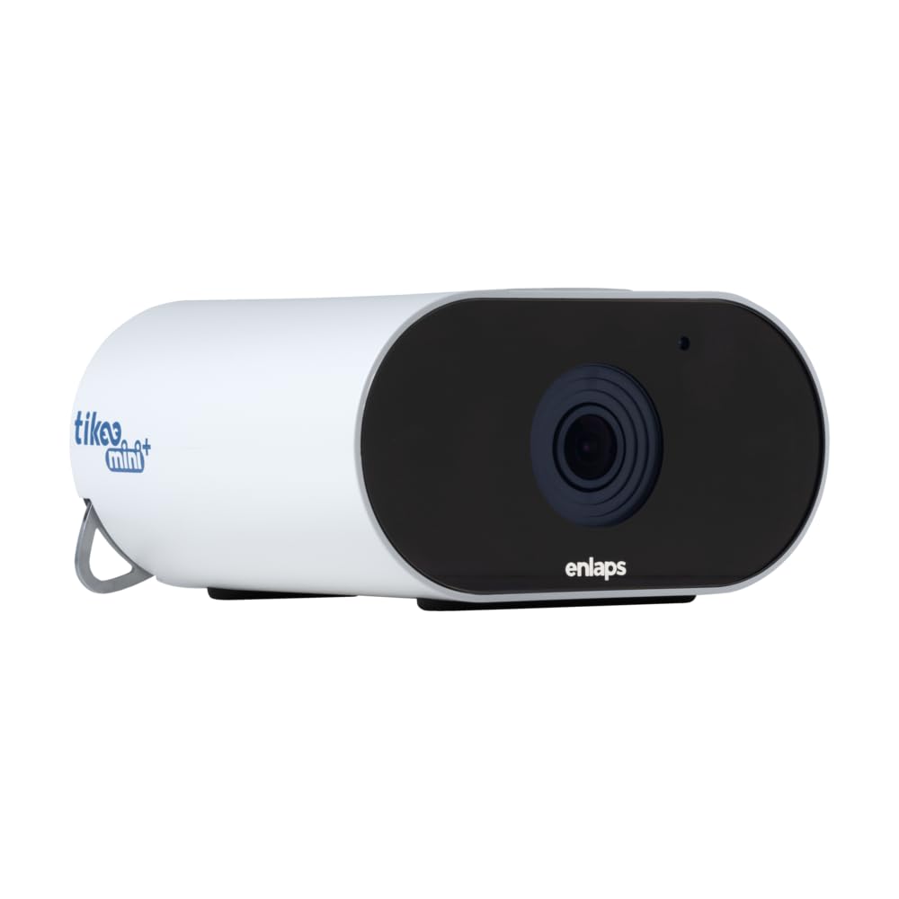 Enlaps Tikee mini+ - 12MP 4K Autonomous Timelapse Smart Camera, 120° Wide Angle, 4G/LTE WiFi, Remote Monitoring, IP66, Ideal for Renovation, Indoor &