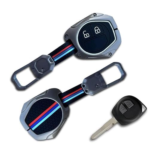 Image of NEODRIFT 'KeyShield' Car Key Cover for Maruti Suzuki Swift (Shape 1, 02 Buttons) (Durable, Stylish and 360 Protection)