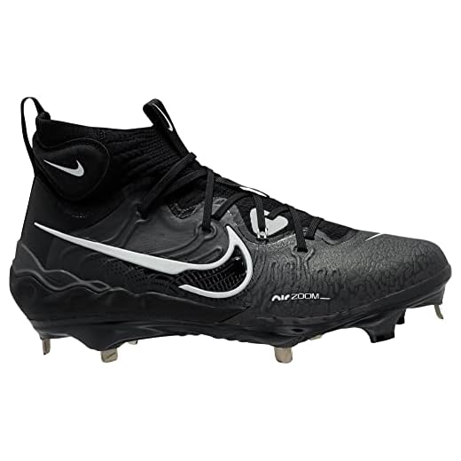 Nike Alpha Huarache NXT DJ6517-010 Black/Dark Smoke Grey/Light Smoke Grey/White Men's Metal Baseball Cleats 11.5 US