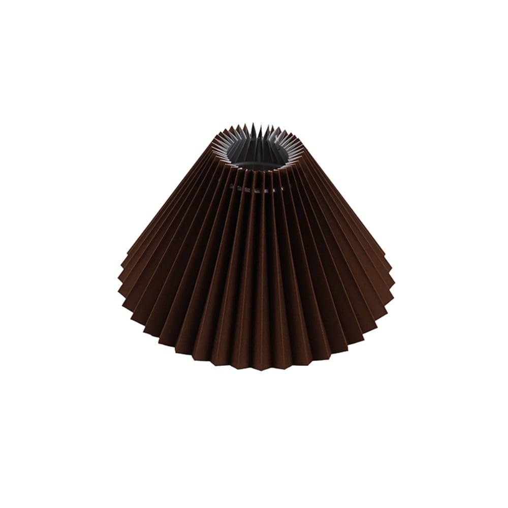 Cubierta protectora de lona plisada vintage para lámparas de mesa y techo, moderna, accesorios de iluminación E27 (beige)