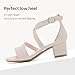 LAURMOSA Girls Sandals Dress Shoes for Girls Open Toe Heels for Girls High Strap Heels for Kids Fashion Shoes for Flower Wedding Party Graduation Sandals for Little Big Kids(L1009NuNude 6)