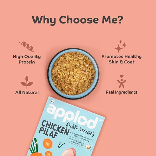 Image of Chicken Pilaf Fresh Dog Food for Adult Dogs | High-Protein Chicken Meal for Muscle Strength & Easy Digestion | Complete & Balanced Fresh Nutrition | 300g
