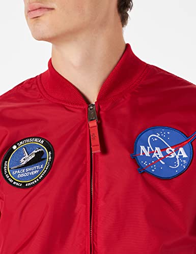 Alpha Industries MA-1 TT NASA Reversible II Bomberjacke für Herren Speed Red – Ansicht 3