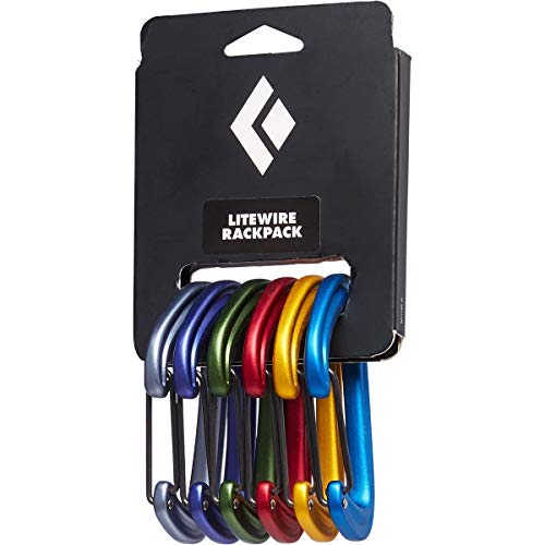 BLACK DIAMOND LiteWire Carabiner Hot-Forged Wiregate Assorted (6-Pack)