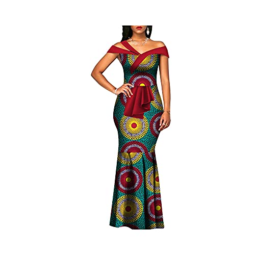 Amazon.com: African Print Dress for Women Long Mermaid Dresses Traditional  Clothing Party : Clothing, Shoes & Jewelry