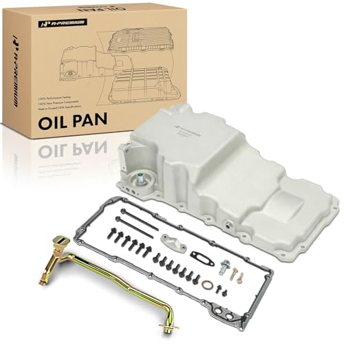 A-Premium LS - Kit de cárter de aceite de reequipamiento del motor, perfil bajo, 4 pulgadas. Carrera, con espacio adicional y desagües turbo, compatible con LS1 LS2 LS3 Chevy A/G/F-Body