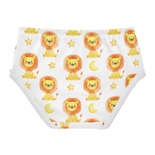 Joisal Cotton Girls Underwear Toddlers Cute Lions Stars Girl Panties Cute Fun Kids Briefs Undies 2t2